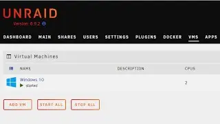 Как создать виртуальную машину Windows на Unraid