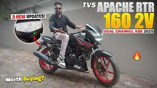 New TVS Apache RTR 160 2V Dual Channel ABS Review 🔥| 2025 में लेना सही रहेगा?