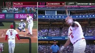 ALBERT PUJOLS BONUS ROUND VS KYLE SCHWARBER | MLB HOME RUN DERBY 2022