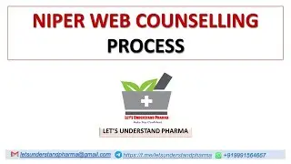 NIPER-JEE 2021 WEB COUNSELLING STEPS