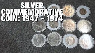 Silver Commemorative Coins from 1947 - 1974