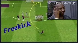 Incredible free-kick by Messi..Pes20Mobile