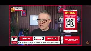 Mark Goldbridge reacts to Man UTD losing against Grimsby Town
