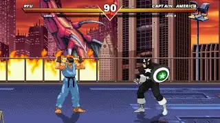 RYU VS EViL CAPTAIN - INSANE DIFFICULTY - ULTIMATE HARDEST LEVEL - AMAZING POWER OF FIGHT CHAOS EVER