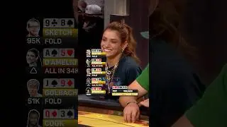 Dixie D&rsquo;Amelio ELIMINATES JAMES COOK🤯 #poker #celebrity