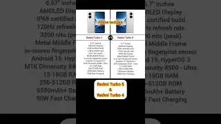 Redmi Turbo 5 vs Redmi Turbo 4