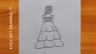 How to draw a girl || girl drawing video kaise banaye tutorial girl drawing easy #viralvideo #girl 