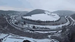 4K Snowy Trail to Neckar Valley's 4 Castles ❄️