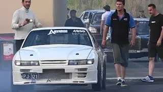 PJ'S ADVANCE MOTOR MECHANICS SR20 TURBO SILVIA 8.66 @ 161 MPH APSA GRAND FINAL 2014