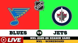 St. Louis Blues Vs Winnipeg Jets | NHL 2026 | NHL Live SCOREBOARD | Jan 21 2026