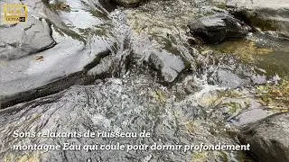 Sons relaxants de ruisseau de montagne  Eau qui coule pour dormir profond&eacute;ment#watersounds #asmr
