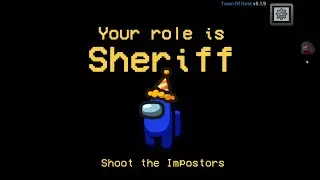 Modded Among Us: Justified Vigilante - Full Skeld SHERIFF Gameplay ( Town of Host Mod )
