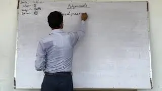 Polynomials By Imam Sir Class X | Part 1 |