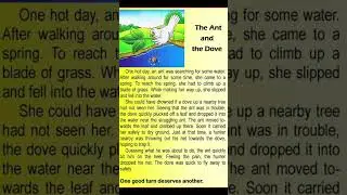 The ant and the dove | Improve Your English | English Speaking practice | Level 1 | Listen and learn