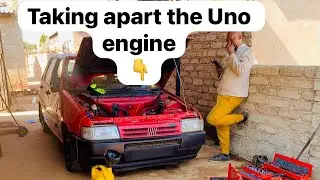 Engine disassembly on the fiat Uno || Part 1