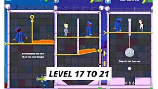 huggee pin chapter 2 - level 17 to 21 - huggy & poppy playtime #huggywuggy