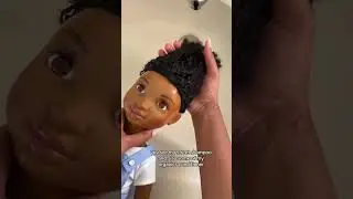 Zoe's wash & go's always come out amazing #healthyrootsdolls #blackdolls #dolls #toys #naturalhair