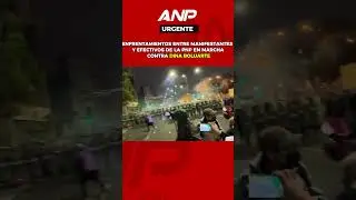 🔴Enfrentamientos entre manifestantes y efectivos de la PNP en marcha contra Dina Boluarte‼😱