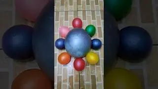 🎈Balloon Popping Fun! One Big + 8 Tiny Colorful Balloons! #funny #poppballons 116