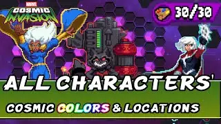ALL Characters Cosmic Matrix Colors and Locations -- MARVEL Cosmic Invasion