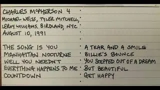 Charles McPherson Plays Countdown 1991