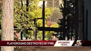 Playground destroyed in massive fire that damaged Daniel Carter Beard Bridge
