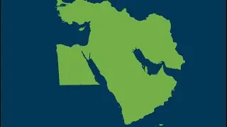 Countries in The Middle East Flag Animation
