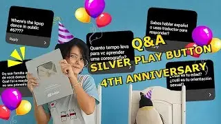 MY FIRST Q&A + UNBOXING YOUTUBE SILVER PLAY BUTTON - FROST DANCE COVER 4TH ANNIVERSARY SPECIAL