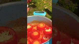 Яичница в помидорах #piano #smartphone #drone #food #cooking #delicious #howtocook #recipe #music