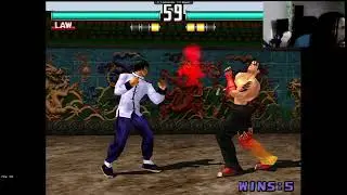 tekken 3 i was getting whooped!!