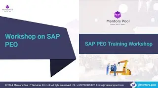 SAP PEO Training & Workshop 2025 | SAP Production Engineering & Operations | SAP DMC Tutorial