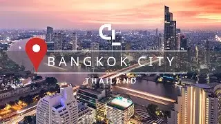 Bangkok City Thailand in 4K UHD - Aerial Cityscape from above