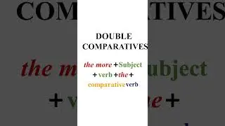 Double Comparatives #learningforlearners #english #shorts #englishgrammar #comparison