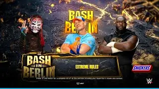 WWE 2K25 : John Cena vs Omos vs Jeff Hardy - Extreme Rules | WWE 2K25