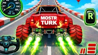 Mega Ramp Monster Car Racing 3D - Extreme Car Stunts -Android Gamepla #MegaRamp​ #3DGames​ part 2 🏎️