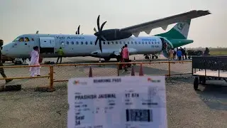 🇳🇵Trip report Yeti Airlines Bhairahawa to Kathmandu.GautamBuddhainternational Airport.#Flightoncovid