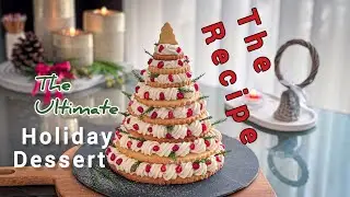 Sabl&eacute; Christmas Tree Cake Recipe | P&acirc;te Sabl&eacute;e Cream Tart Tree Recipe | Cookie Art