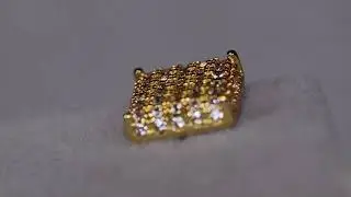 Gold Iced Out Ear Studs, Hip Hop Ear Studs, Mens Diamond Ear Studs, Womens Diamond Ear Studs