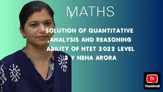 SOLUTION OF QUANTITATIVE,ANALYSIS AND REASONING ABILITY OF HTET 2022 LEVEL 3#trending videos#cet#kvs