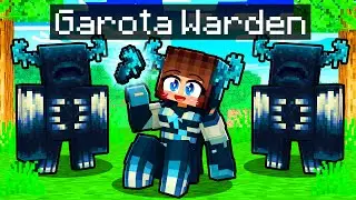 JOGANDO como GAROTA WARDEN no Minecraft ◂Miika▸