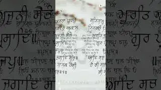 MOOL MANTAR #moolmantar #wahegurusimran #nitname #japjisahib #youtubeshorts #gurbani #royalcatcher