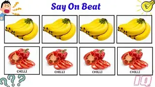 Say The Word On Beat Challenge | tiktok mashup 2026 | Banana, chili, onion | Brain Break