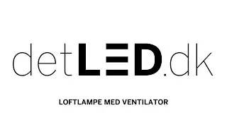 LED Loftlampe med ventilator