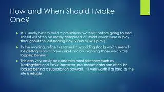 Penny Stock Trading 101: How to Build a Watchlist