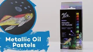 Metallic Oil Pastels 12pc Product Demo