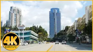 Driving Tour of Olympic Blvd (West Los Angeles to Carthay Circle) [4K]