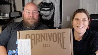 Enjoying a MEAT MYSTERY BOX courtesy of the Carnivore Club