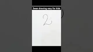Swan drawing easy for kids #swan #drawing #kids #tricks