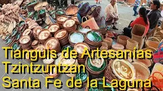 Tianguis de Artesanias de Tzintzuntzan y Santa Fe de la Laguna - Patzcuaro - Plaza San Francisco