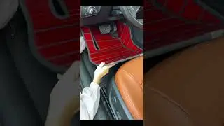 Car solid wood floor mats custom floor mats car wooden floor.